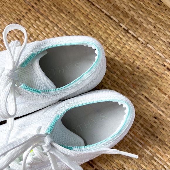Rothy’s White Terry Lace Up Low Top Sneakers Women’s Size 6 *Retired Model* - Picture 6 of 9